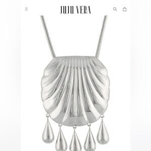 Petra Shell Necklace In Solid Sterling Silver